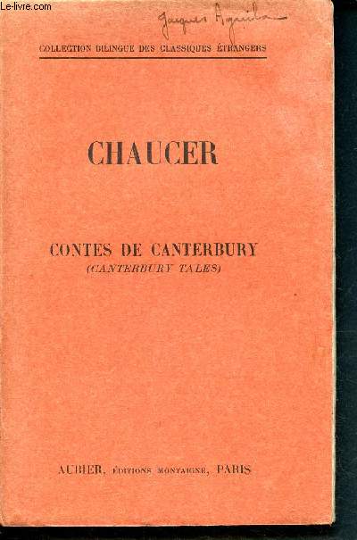 Chaucer - Contes de canterbury - canterbury tales - collection bilingue des classiques trangers