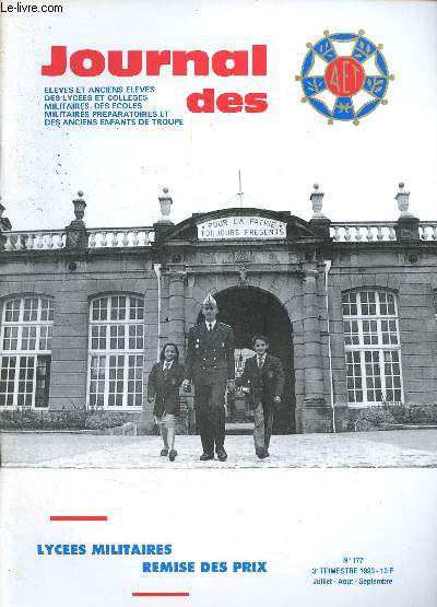 Journal des AET - N177 - 3e trimestre 1993 - Distribution des prix - mont-mouchet - tambour d'arcole - la patrouille de france - un grand ancien - pierre bourrier - victor jullien - le gal de gaulle et les AET...