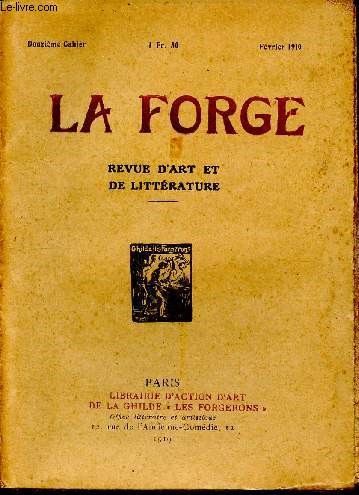 La forge - douzime cahier Fvrier 1919 - revue d'art et de littrature