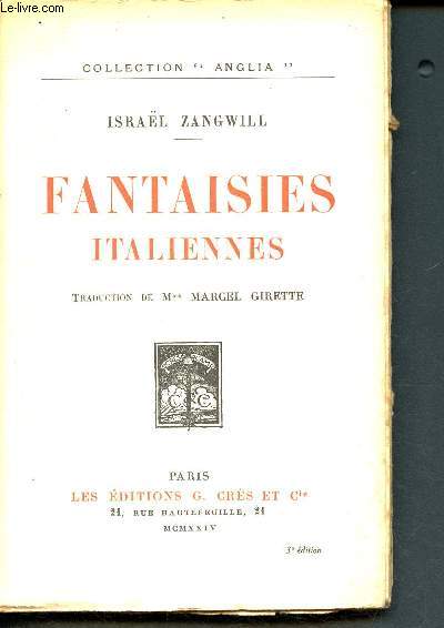 Fantaisies italiennes - collection anglia