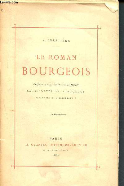 Le roman bourgeois