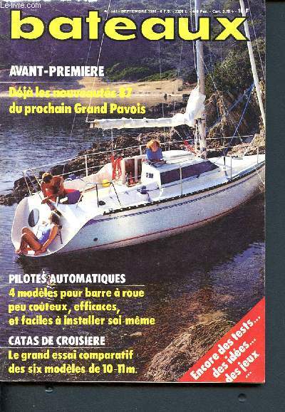 Bateaux - N340 septembre 1986- Les nouveauts 87 du prochain grand pavois - pilotes automatiques : 4 modles pour barre  roue, peu couteux, efficaces, et faciles  installer soi-mme - catas de croisre : le grand essai des six modles de 10-11 mtres..