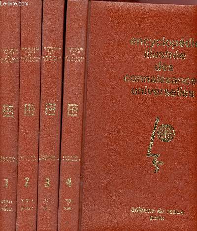 Encyclopdie illustre des connaissances universelles - 4 volumes + sous emboitage : tome 1 -2 - 3 -4 - europe occidentale et orientale, amrique du nord et du sud, asie du nord et du sud, ocanie et rgions polaires