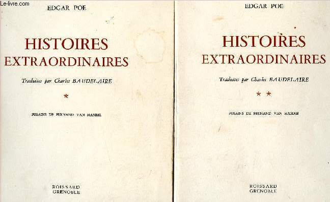 Histoires extraordinaires - 2 volumes : tome 1 et tome 2