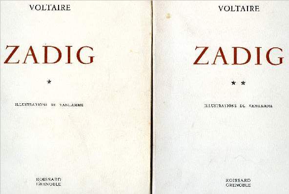 Zadig - 2 volumes : tome 1 et tome 2