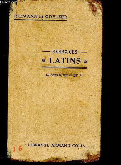 Exercices latins - classes de 6 et 5- avec lexiques