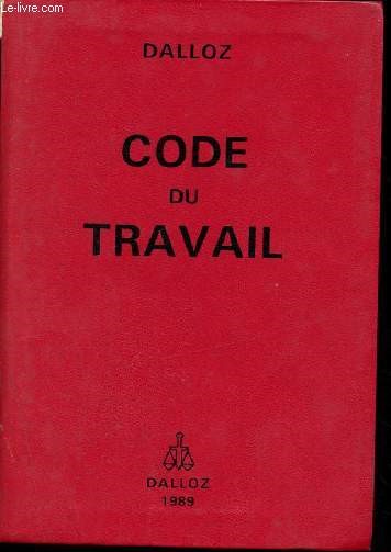 Code du travail Dalloz 1989 - 51me dition - codes dalloz