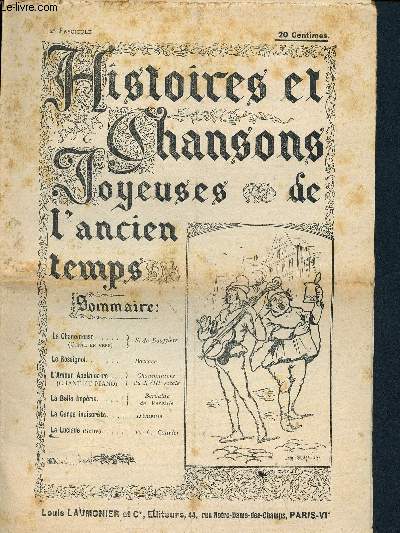 Histoires et chansons joyeuses de l'ancien temps - 2me fascicule