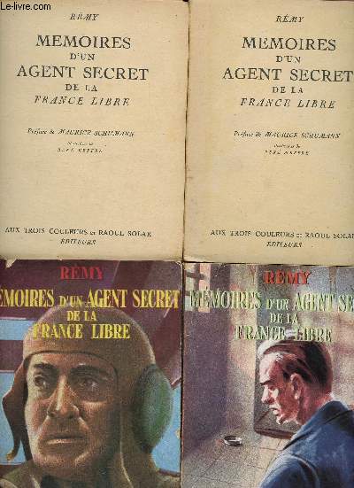 Mmoires d'un agent secret de la france libre - juin 1940 - juin 1942 - 4 volumes : tome 1 - 2- 3- 4 - bibliothque Isard