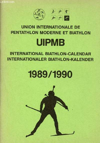 union internationale de pentathlon moderne et biathlon - 1989/1990 - UIPMB- international biathlon-calendar - internationaler biathlon-kalender