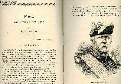 Bibliothque de souvenirs et rcits militaires - Autour de metz , metz souvenirs de 1870, combat de borny, bataille de rezonville, bataille de saint privat, bataille de noisseville, combat de ladonchamps, l'affaire de lessy, expdition de peltre...