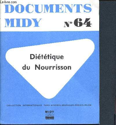 Documents midy N64 - dittique du nourrisson - collection internationale paris-athne-bruxelles-mexico-milan