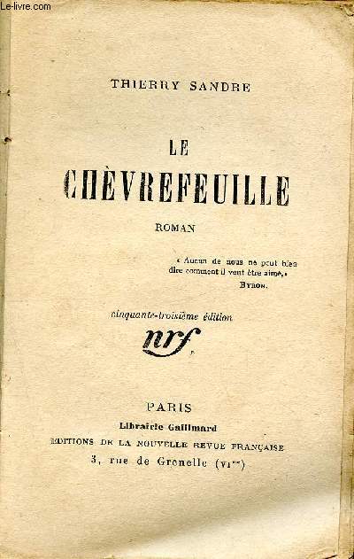 Le chvrefeuille - 53me dition
