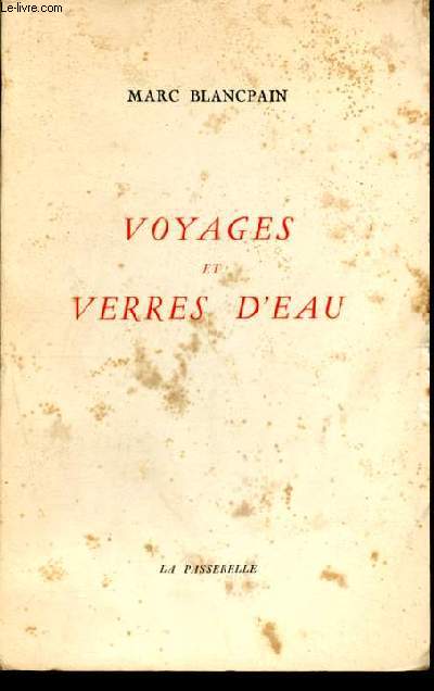 Voyages et verres d'eau