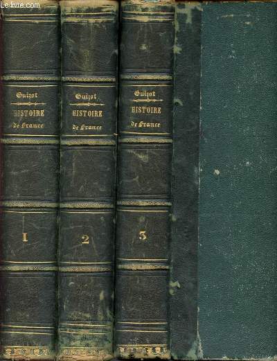 L'histoire de france depuis les temps les plus recules jusqu'en 1789 raconte a mes petits enfants - 3 volumes : tome 1 + tome 2 + tome 3 (manque tome 4 et tome 5)