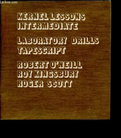 Kernel lessons intermediate - laboratory drills- tapescript