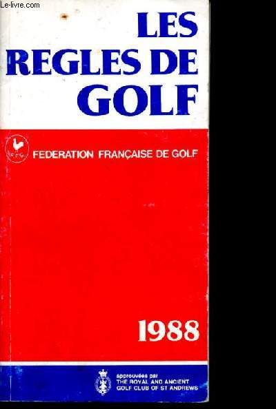 Les regles de golf -1988