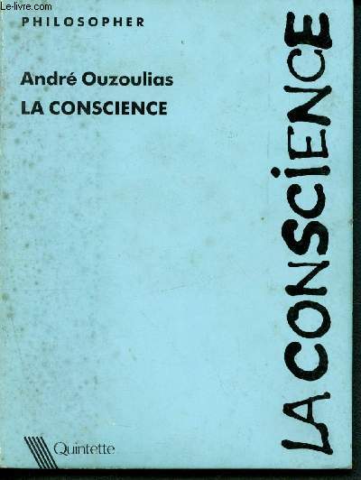 La conscience - collection philosopher n9
