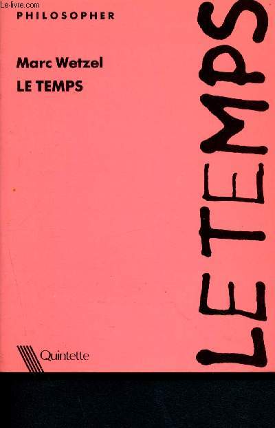 Le temps - collection philosopher N13