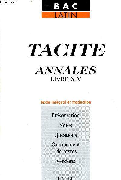 Tacite Annales livres XIV