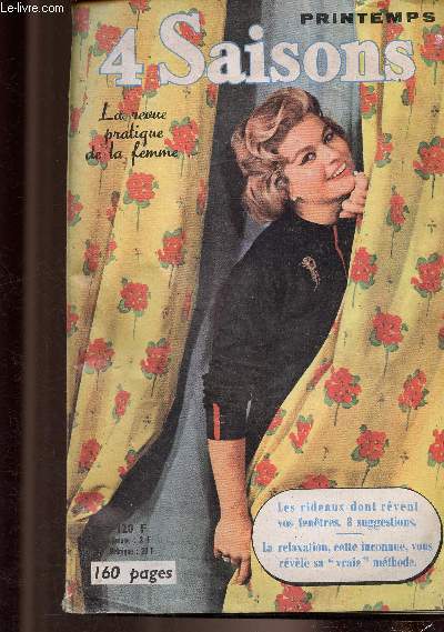 4 saisons revue pratique de la femme n29 de mars 1957 - Votre mode - joyeuse paques - beaut sant - votre maison - votre magazine