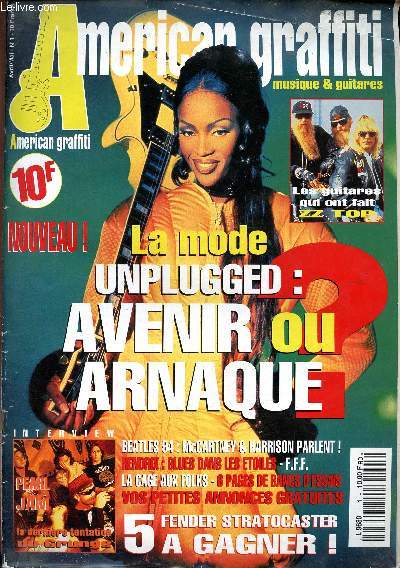 American graffiti musique & guitares - n1 Avril Mai 1994 (Jimi Hendreix 