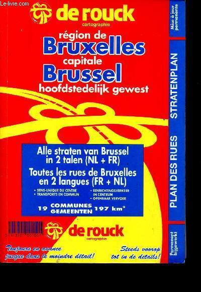 Rgion de Bruxelles capitale - Toutes les rues de Bruxelles en 2 langues - Ref 150.