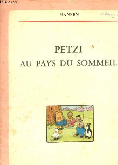Petzi au pays du sommeil.