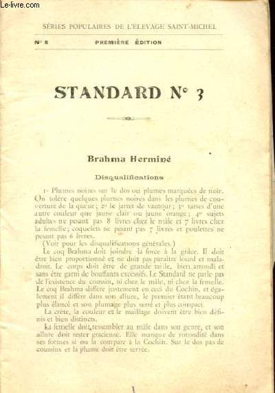 Sries Populaires de l'levage Saint-Michel n8 - Premire dition.