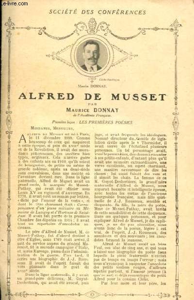 Socit des confrences - Alfred de Musset 1re leon: Les premires posies - Saint-Simon, 4e leon: Le portrait du roi.