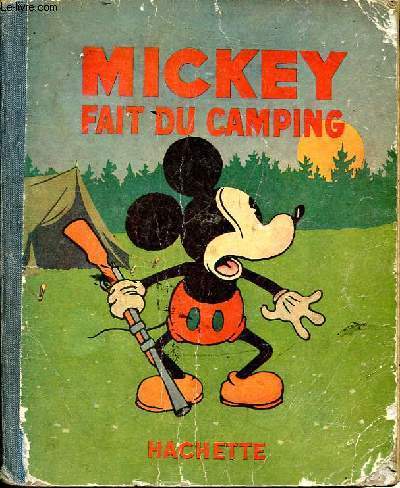 Mickey fait du camping.