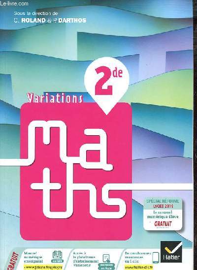 Variations Maths 2de - Spcimen lve.