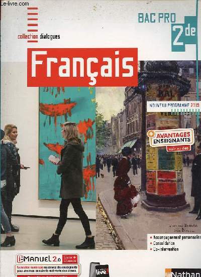 Franais 2de BAC PRO - Collection Dialogues -Spcimen lve.