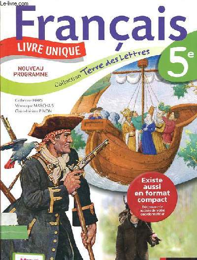 Franais 5e - CD-Rom inclus - Collection Terre des lettres - Spcimen lve.