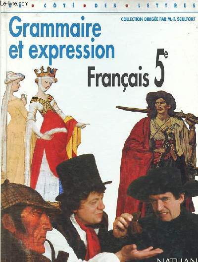 Franais 5e - Grammaire et expression - Collection Du cot des lettres - Spcimen lve.