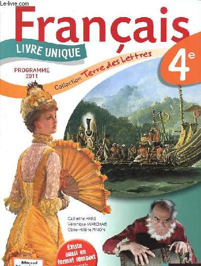Franais 4e - CD-Rom inclus - Collection Terre des lettres - Spcimen lve.