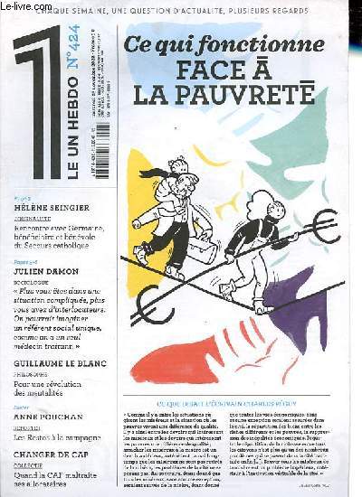 Le un hebdo n424 - 23 novembre 2022 - Ce qui fonctionne face  la pauvret - Rencontre avec Germaine, bnficiaire et bnvole au Secours catholique - Plus vous tes dans une situation complique, plus vous avez d'interlocuteurs. etc.