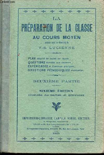 La prparation de la classe au cours moyen - Deuxime partie.