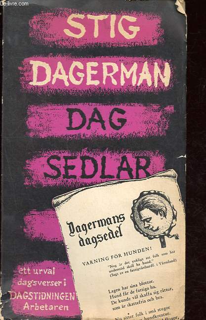 Dagsedlar publicerade i Dagstidningen Arbetaren - 1944-1954.