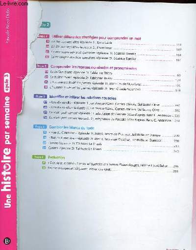 Une histoire par semaine - Cycle 3.