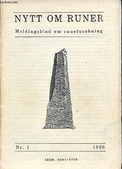 Nytt om runer - Meldingsblad om runeforskning n1.