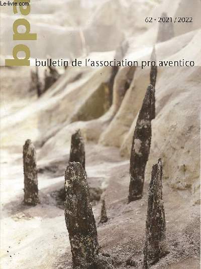 Bulletin de l'association pro aventico n62 - 2021/2022 - Lafigurine en bronze d'un acteur, nouveaux regards sur une dcouverte du XIXe sicle  Avenches - L'insula 3 d'Avenchesdu Ier au dbut du IIe sicle aprs JC:structures d'habitat et dispositif etc.