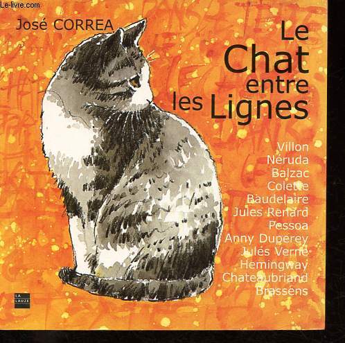 Le chat entre les lignes - Ddicac par l'auteur.