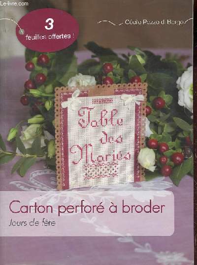 Carton perfor  broder - Jours de fte.