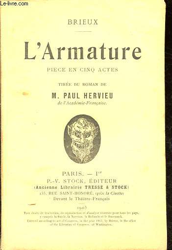 L'Armature - Pice en cinq actes.