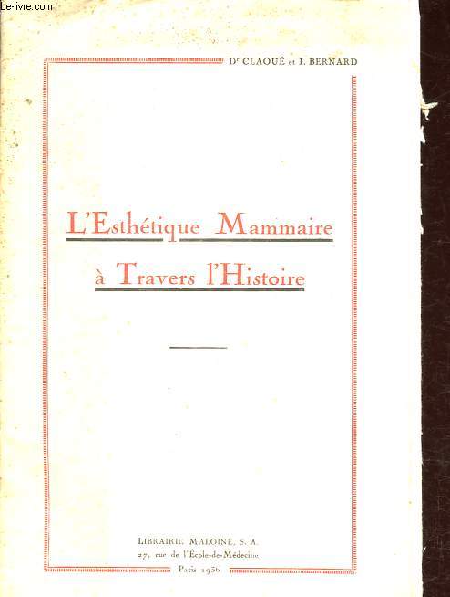 L'esthtique mammaire  travers l'Histoire.