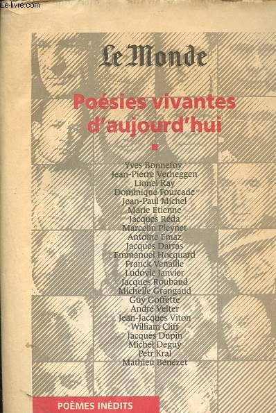Le monde: Posies vivantes d'aujourd'hui.