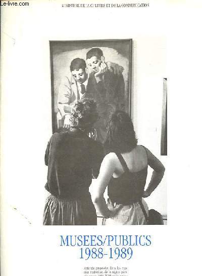 Muses/publics 1988-1989 - Paris - Rgion parisienne.