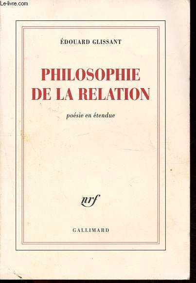 Philosophie de la Relation - Posie en tendue.