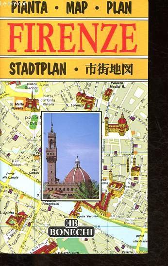 Firenze - Pianta / Map / Plan / Stadtplan.